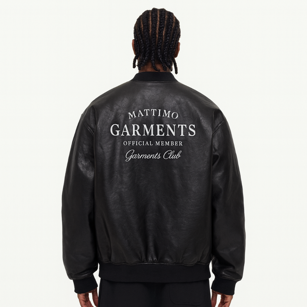 Mattimo Garments Leather Bomber Jacket