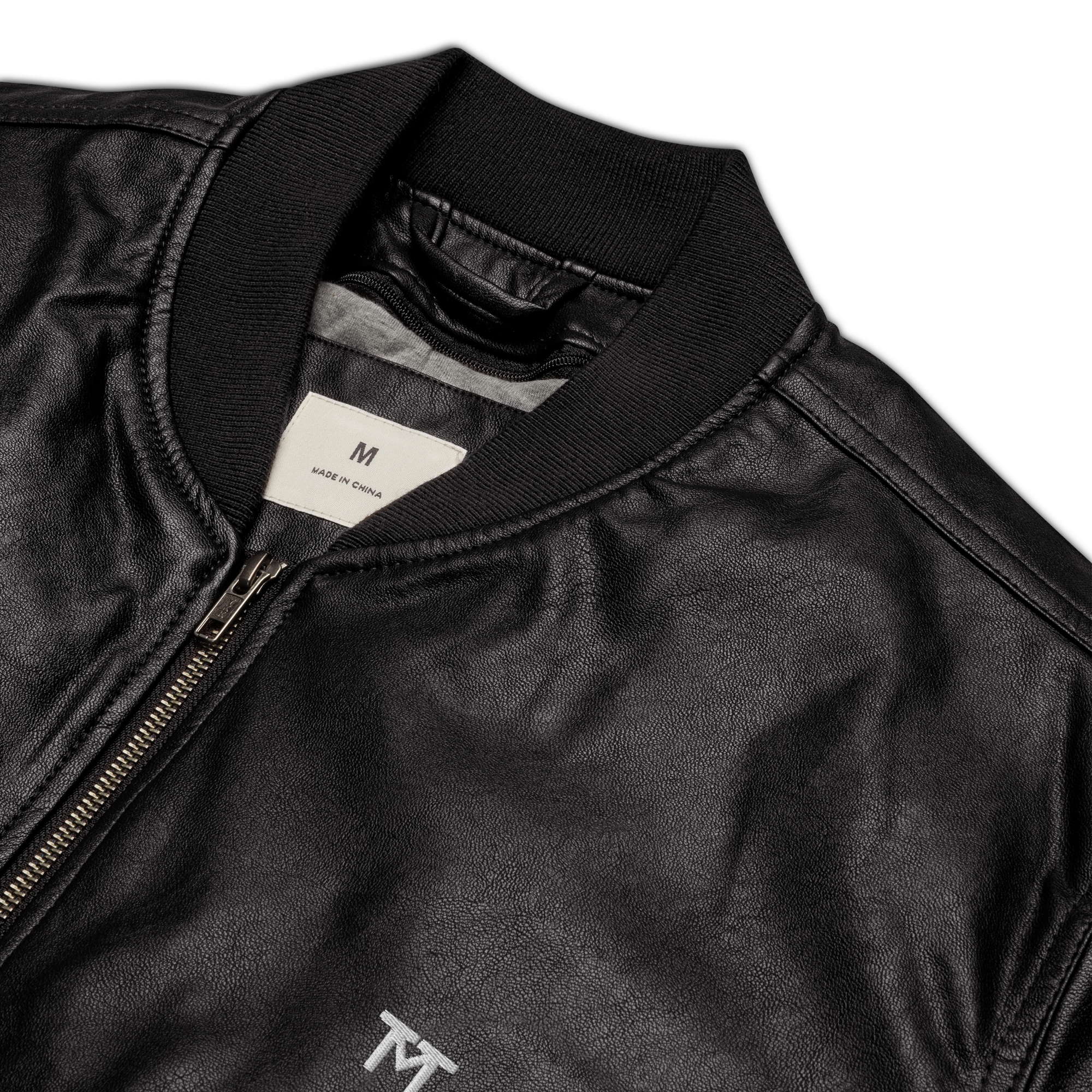Garments Club Leather Bomber Jacket